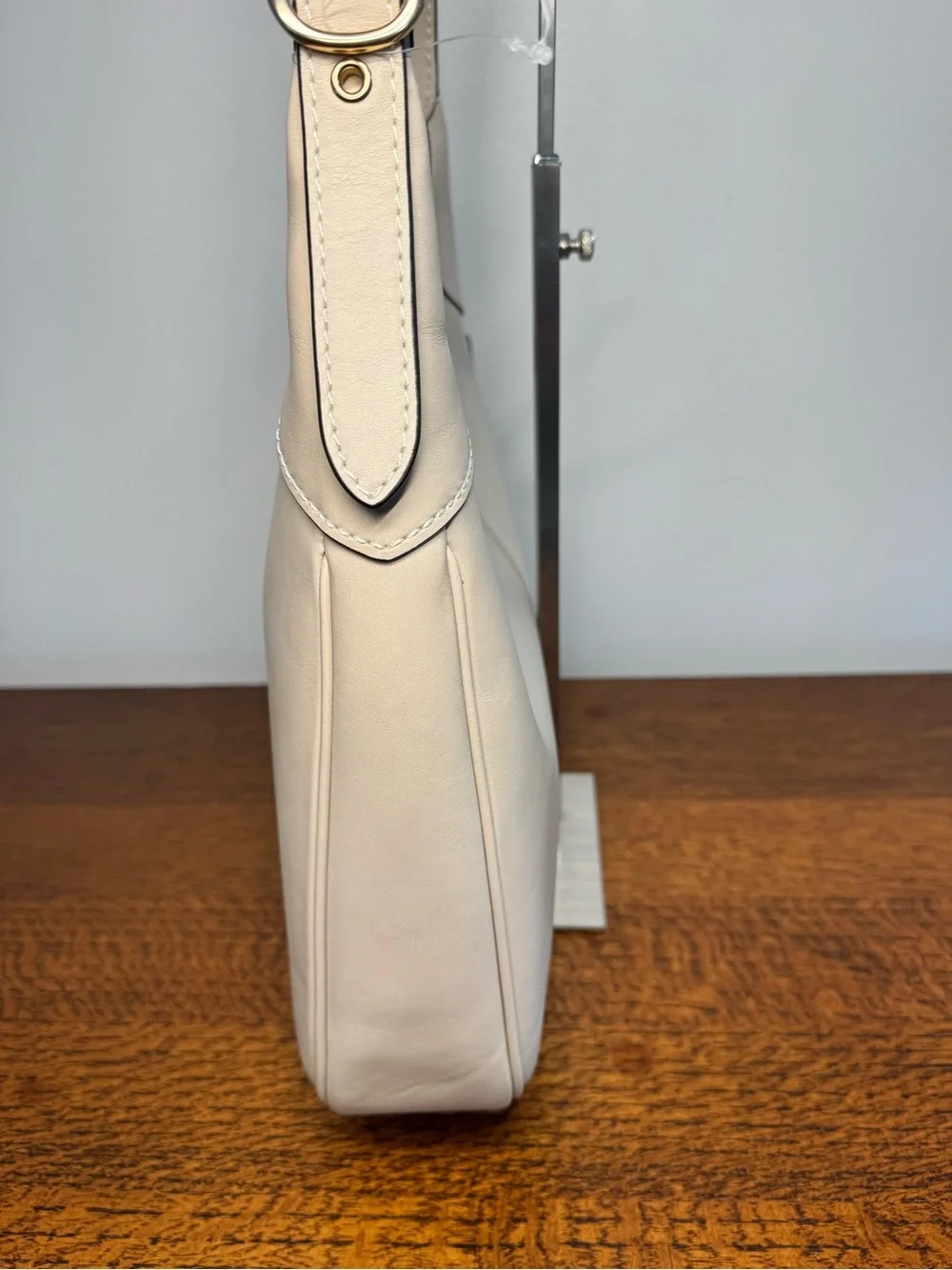 Coach Ella Shoulder Bag Hobo in Oat Smooth Leather EUC